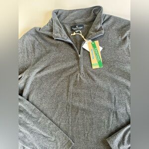 Tailor Vintage Men's 1/4 Zip Sweater‎ NWT Size XL Comfort Stretch Pullover Gray